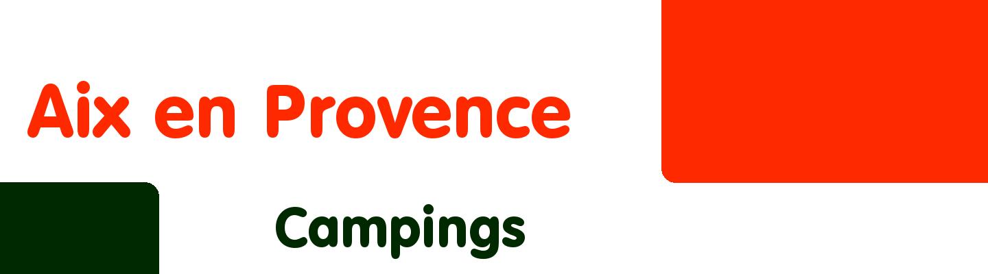 Best campings in Aix en Provence - Rating & Reviews